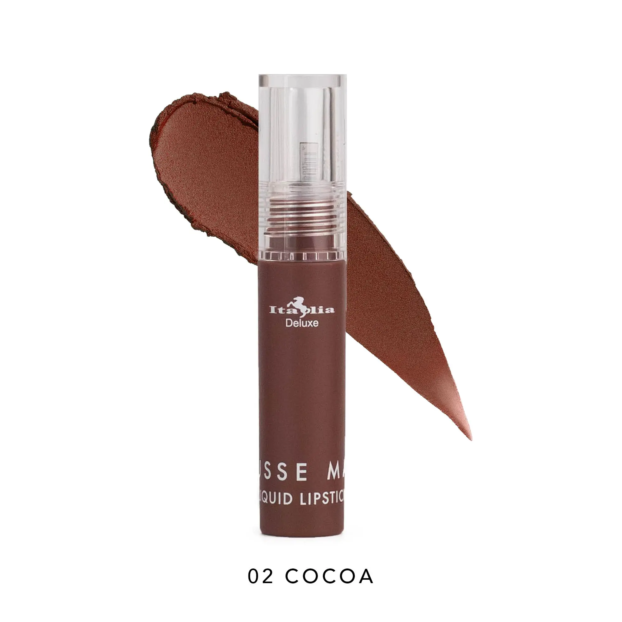 Italia deluxe maquillaje Labial Mousse liquido matte  02 cocoa