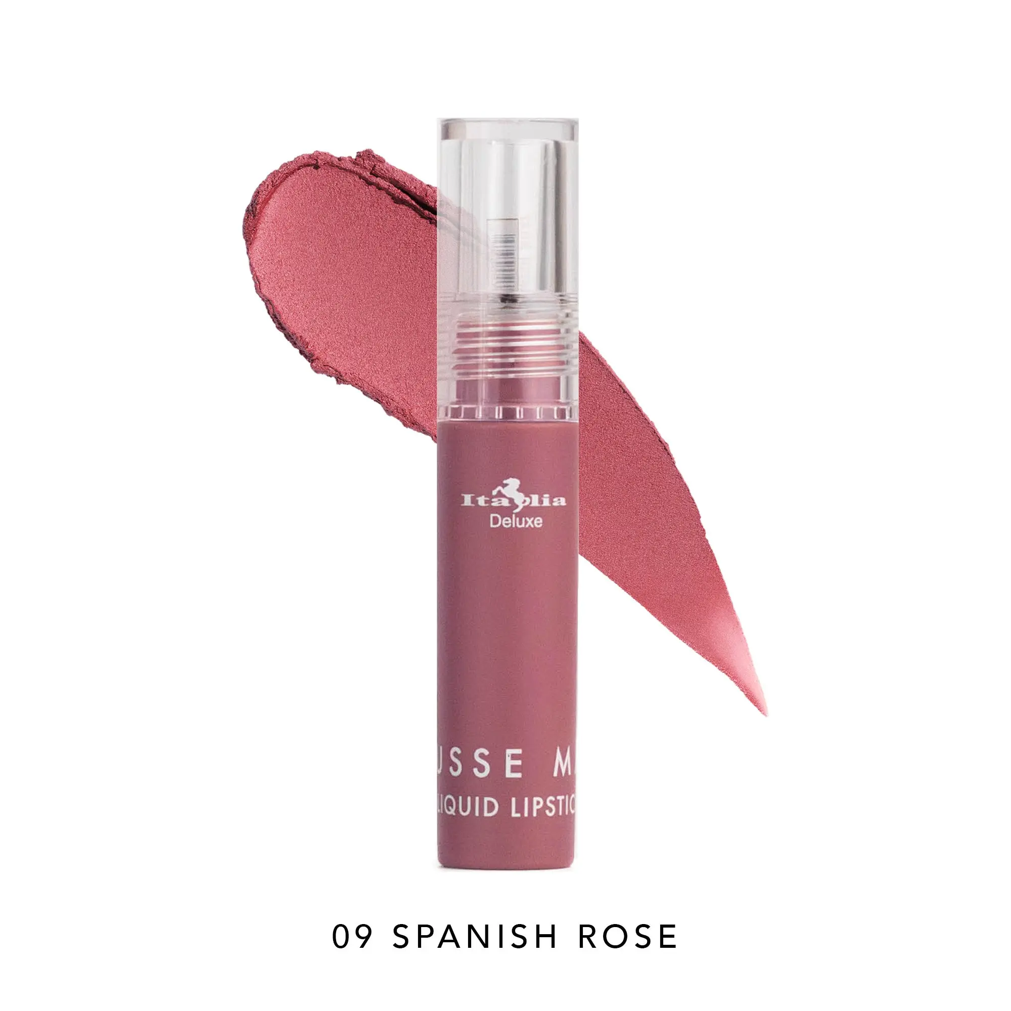Italia deluxe maquillaje Labial Mousse liquido matte  09 spanish rose