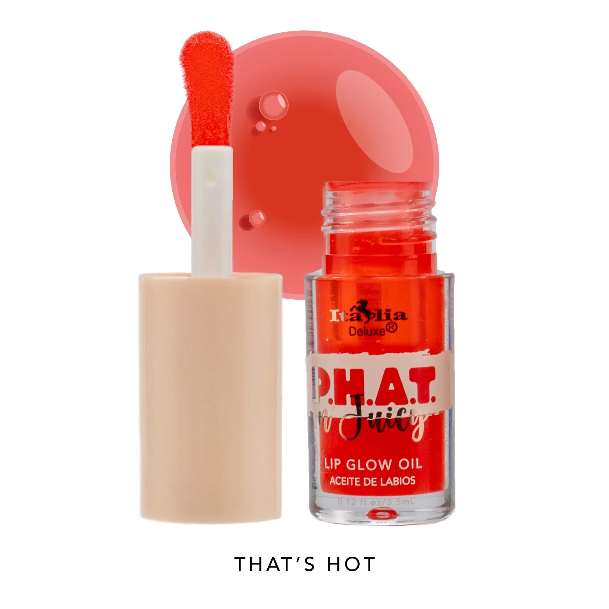 Italia deluxe maquillaje Phat lip oil thats hot