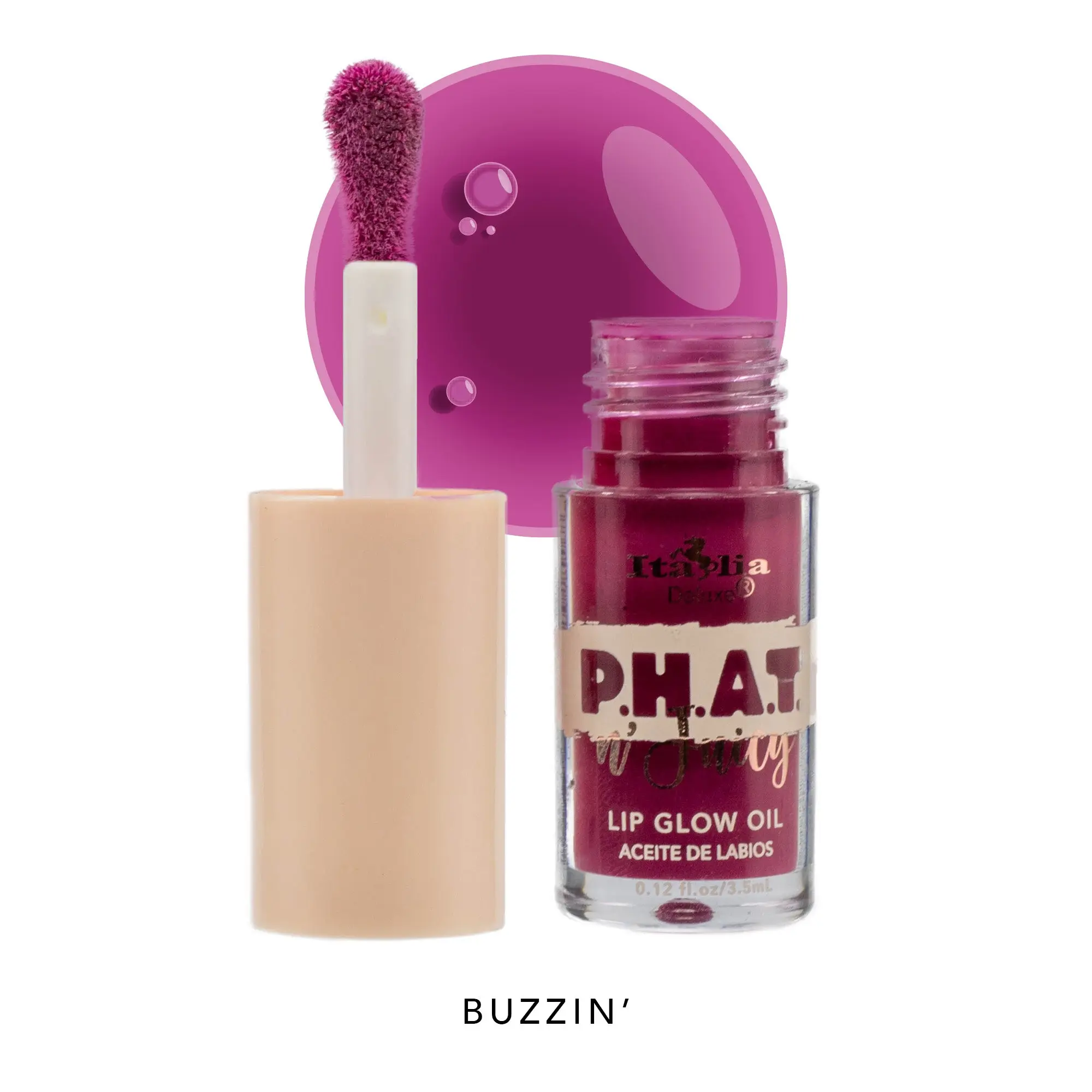 Italia deluxe maquillaje Phat lip oil buzzin