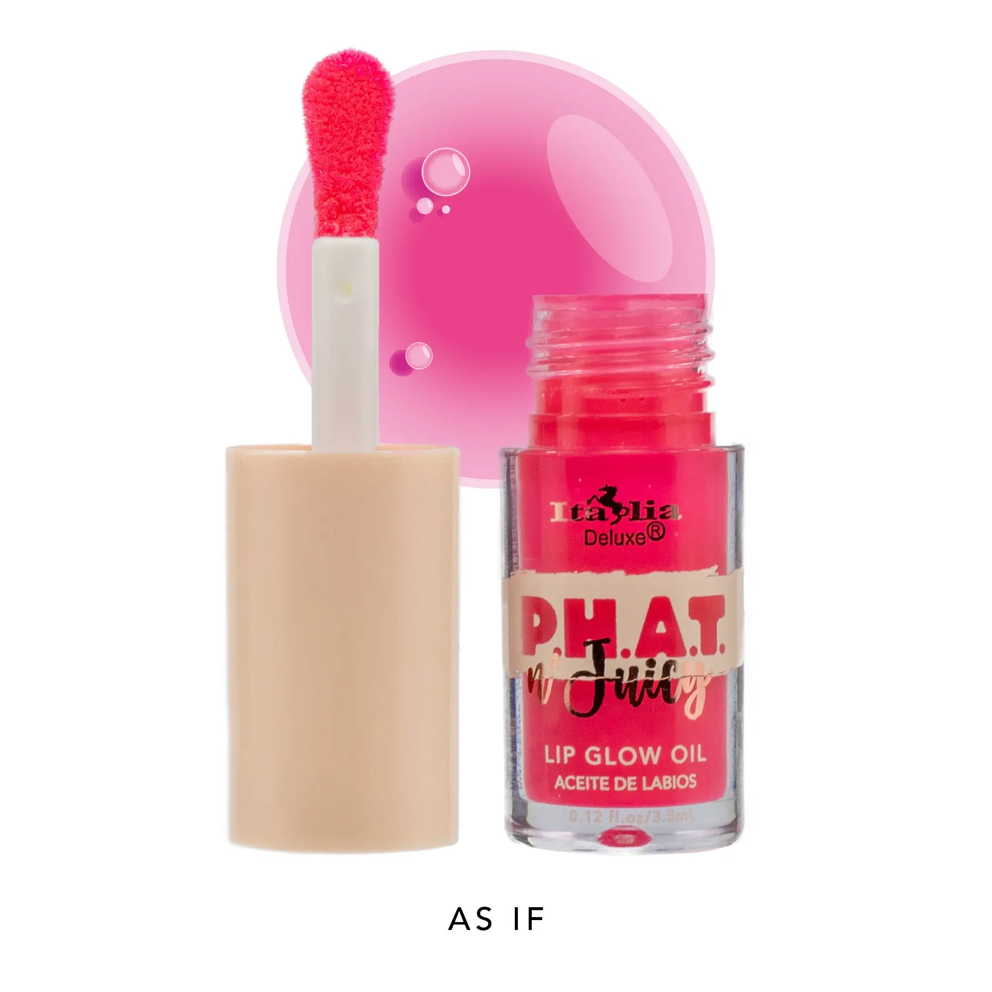 Italia deluxe maquillaje Phat lip oil as if