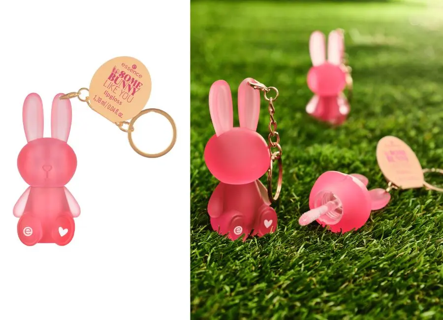 Essence maquillaje Gloss llavero conejo 01 somebunny like you