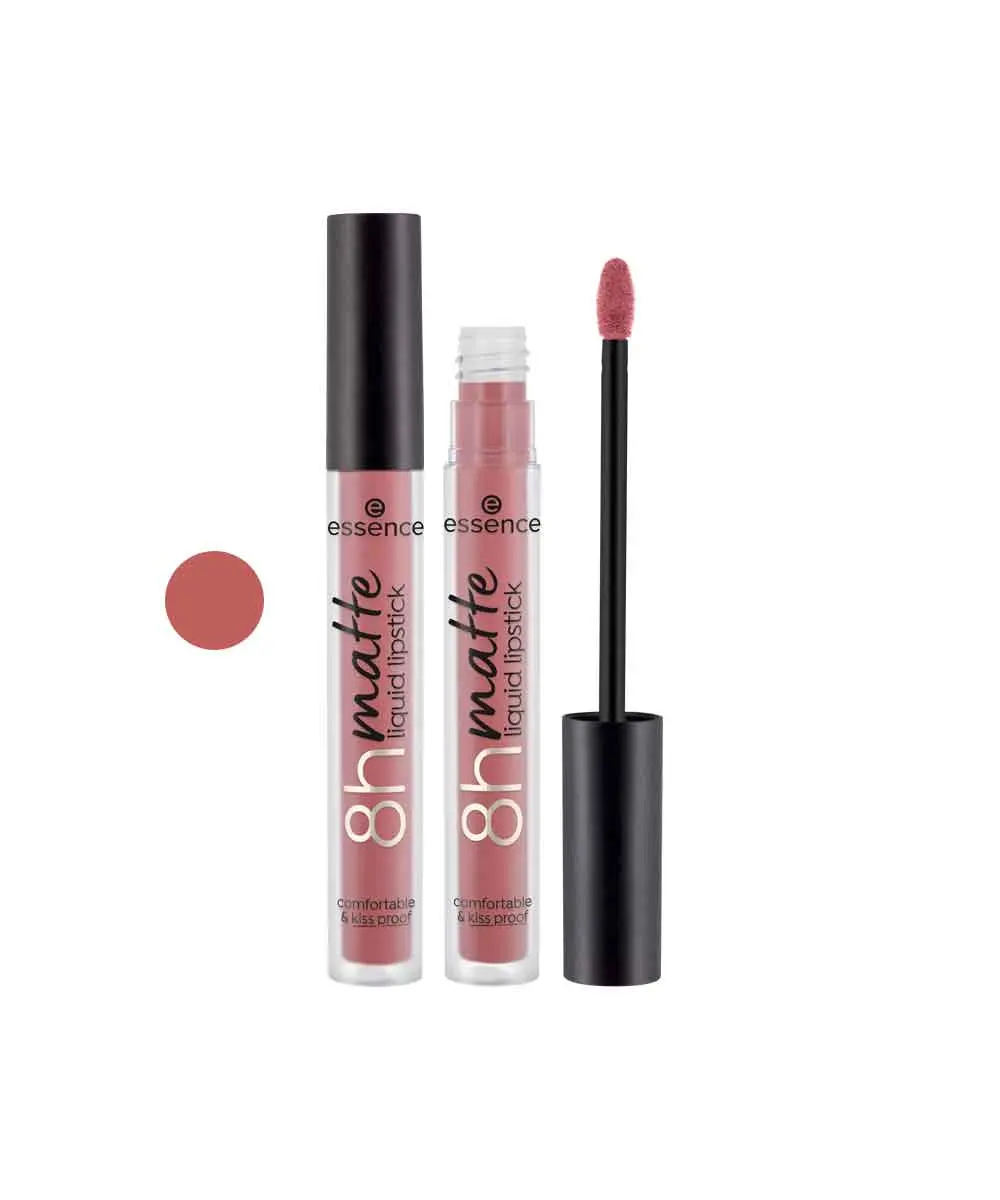 Essence maquillaje Barra de labios líquida 8h matte 12 - golden rose