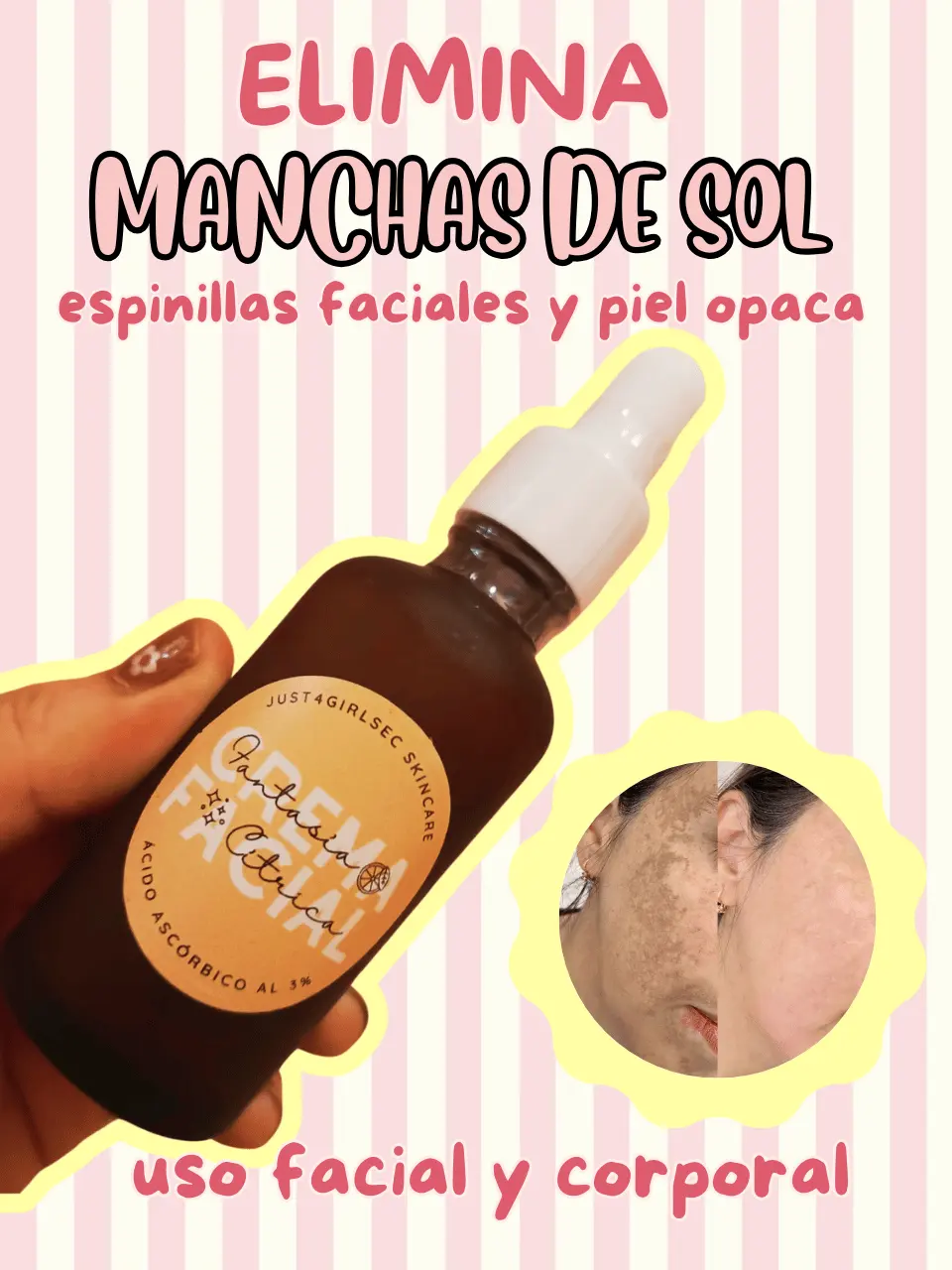 Acido ascorbico fantasia citrica skincare pequeño