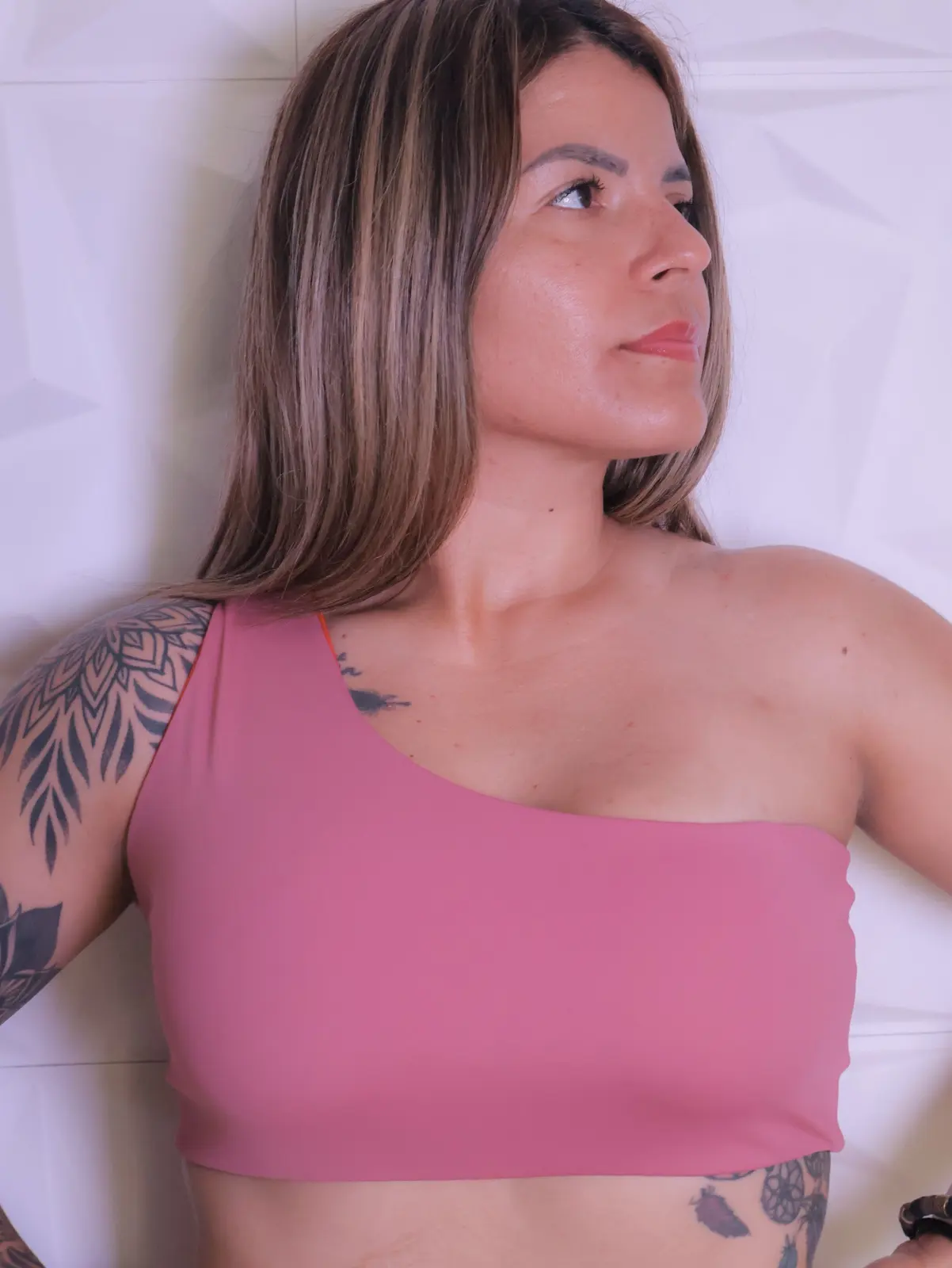 Top de una manga / PALO ROSA ROJO M