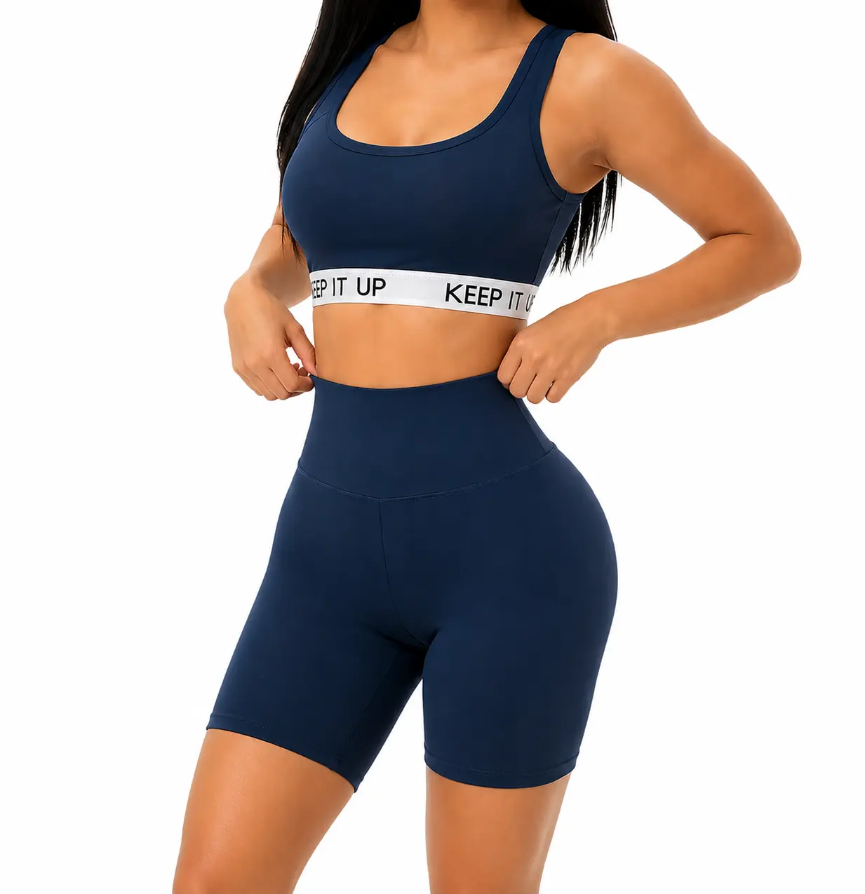 Tops color azul talla S-M