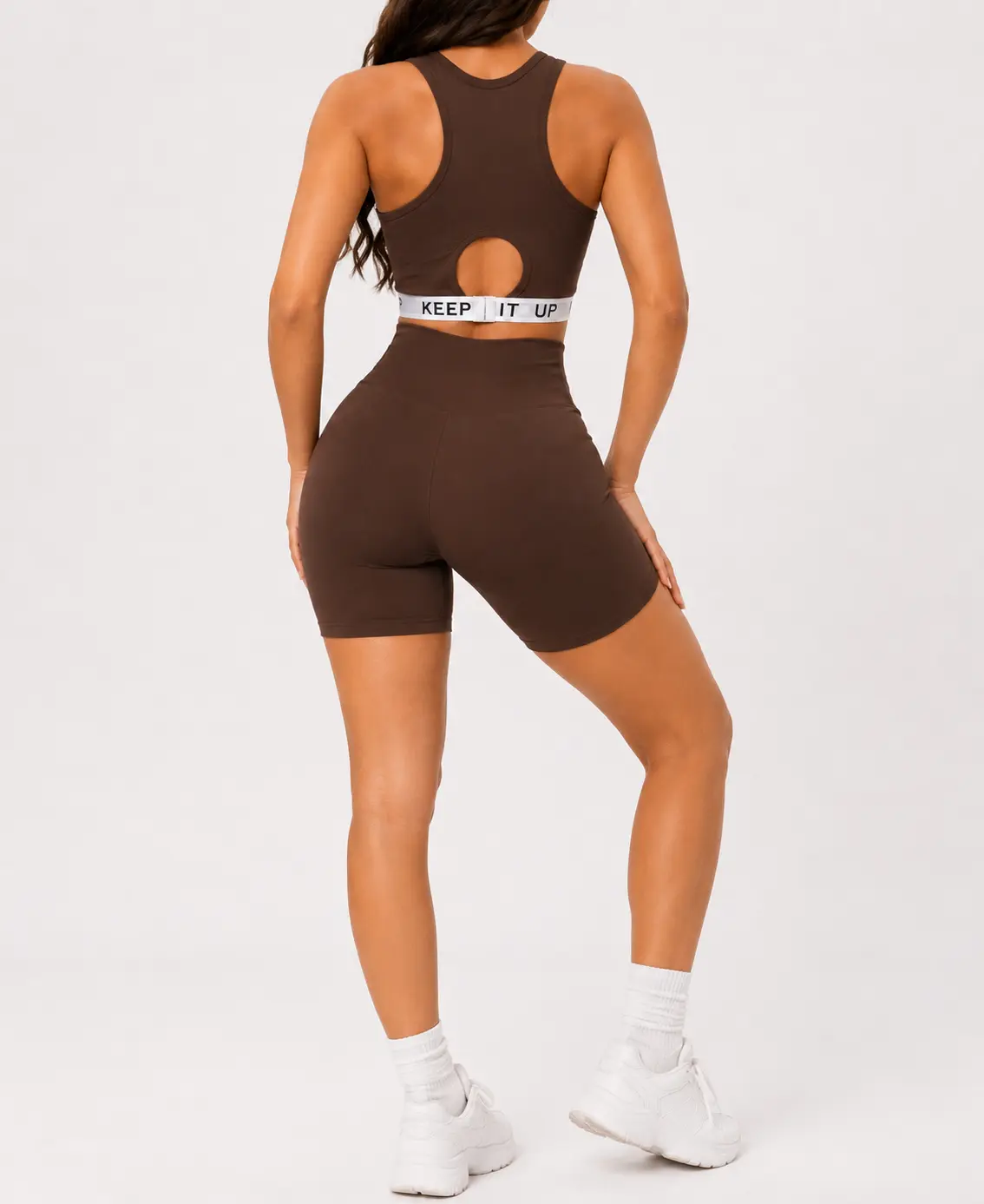 Tops color café talla S-M