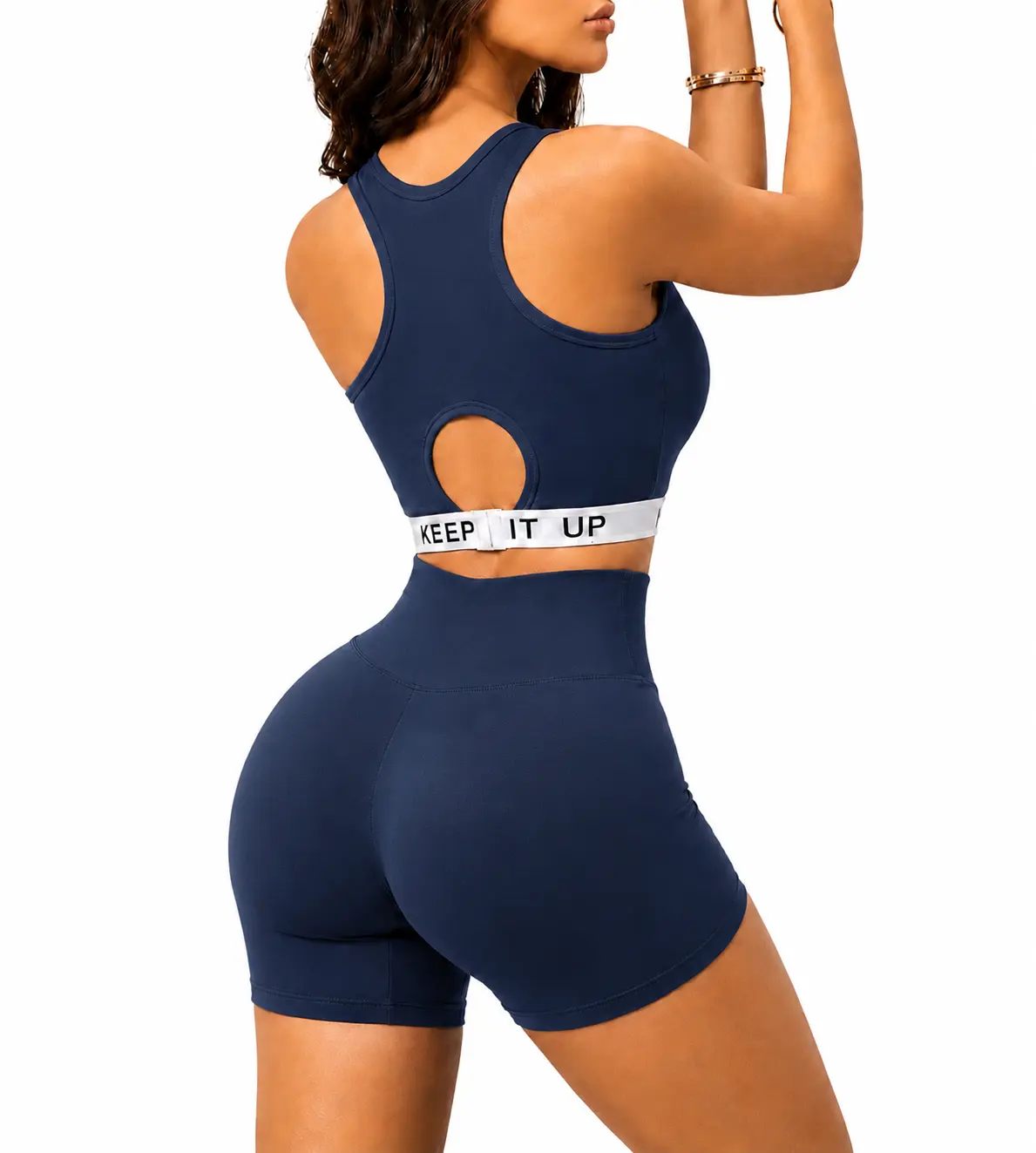 Tops color azul talla S-M