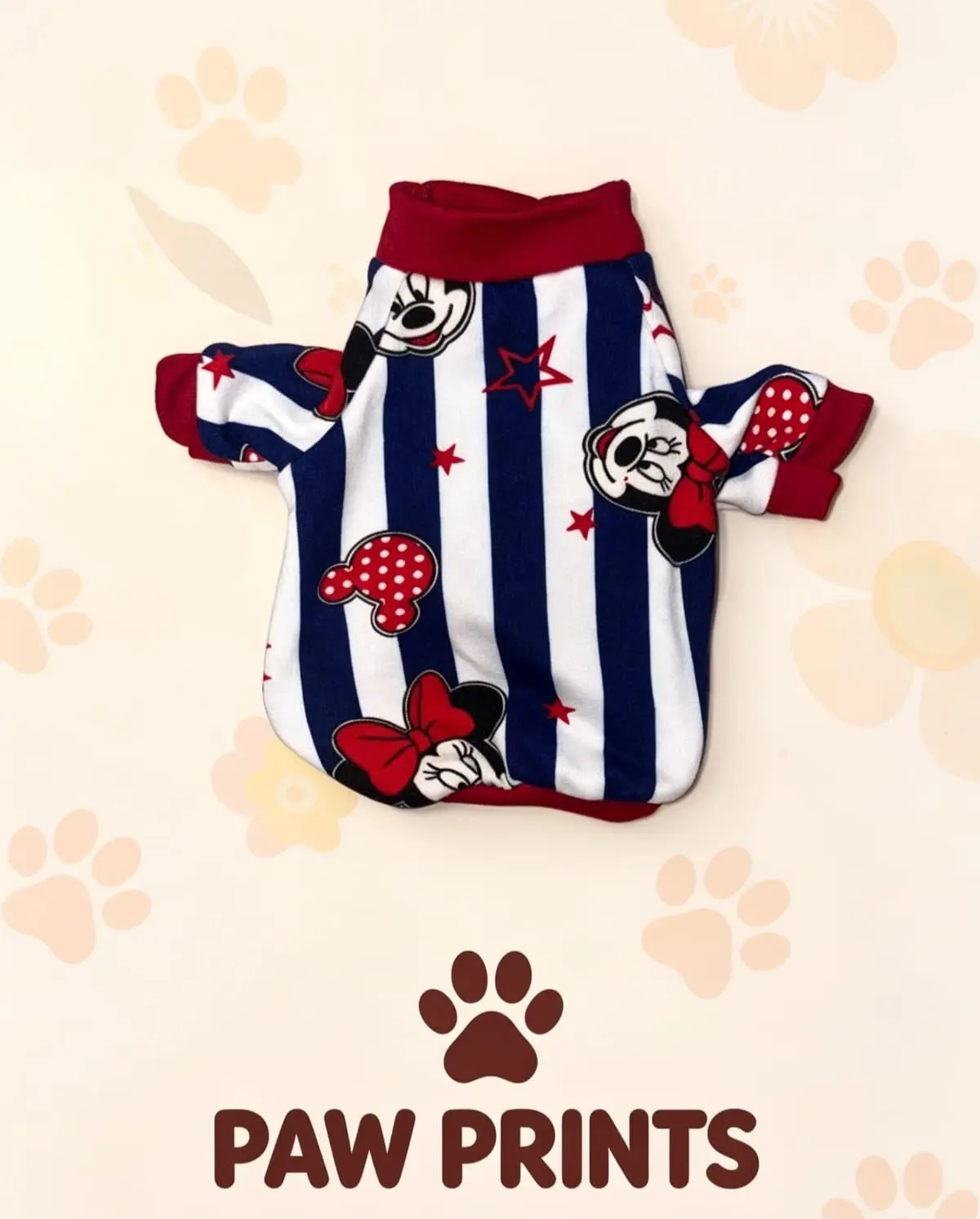 Blusa Minnie roja con azul