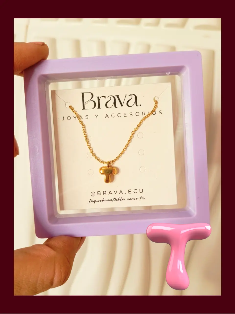 COLLAR CON LETRA/INICIAL t - CIC0T