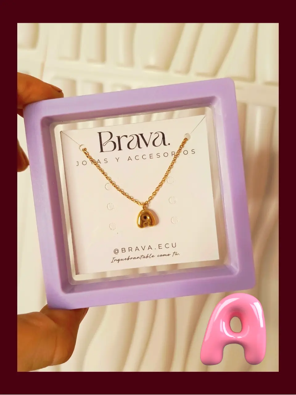 COLLAR CON LETRA/INICIAL a - CIC0A