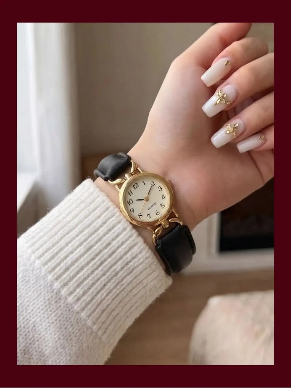Reloj Old Money - Cuero Negro