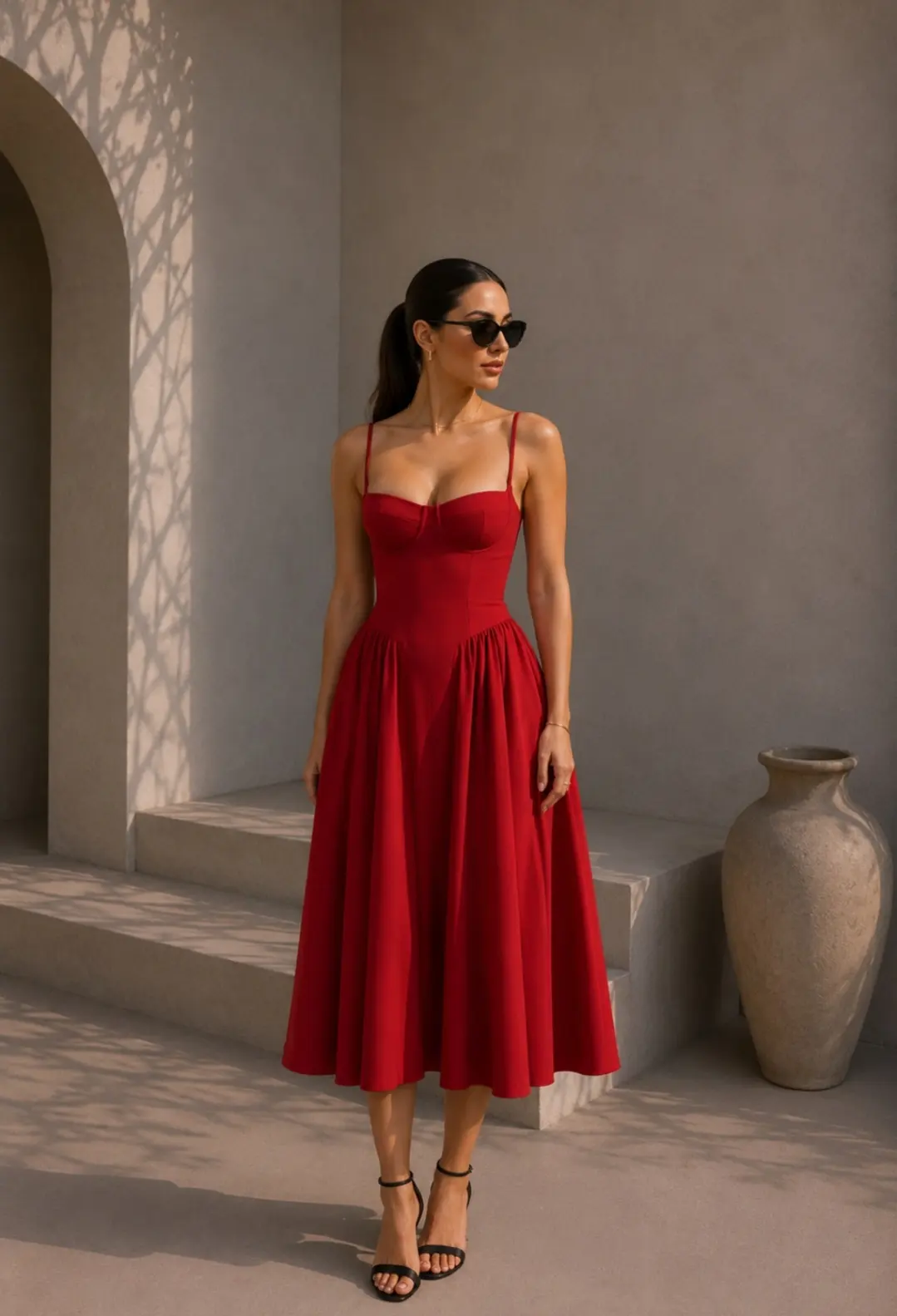 Vestido rojo princesa M