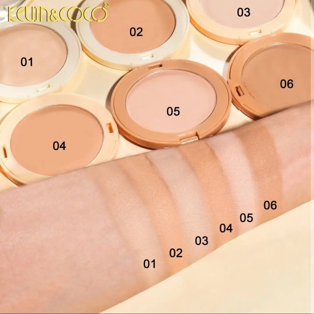 kevin y coco maquillaje  Polvo compacto matte cookie amber 04