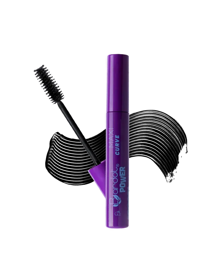 Bardot maquillaje Rimel aprueba de agua negro maxi curve (morado)