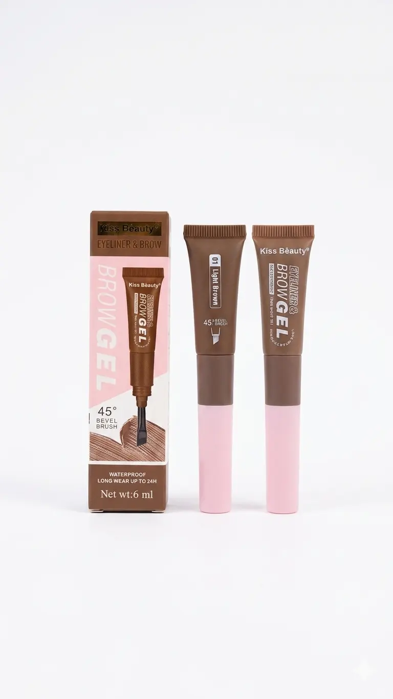 Kiss Beauty maquillaje Gel de cejas Tono: 01 light brown