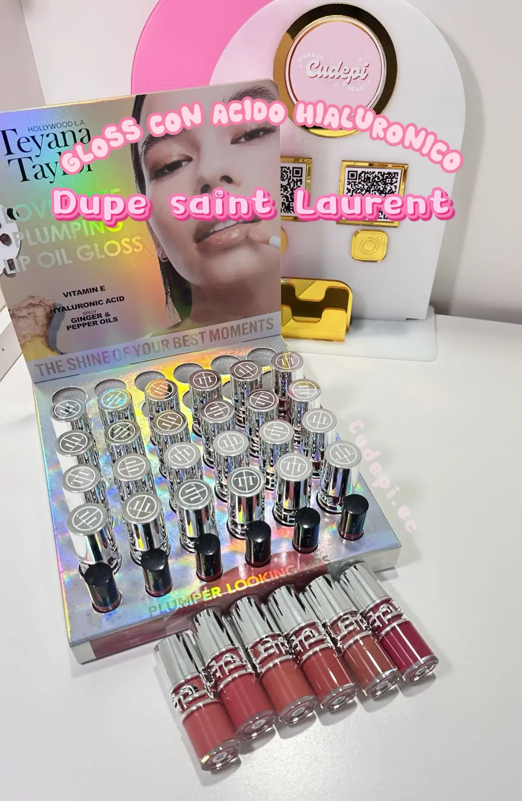 Maquillaje Gloss tt dupe Saint Laurent tono 01