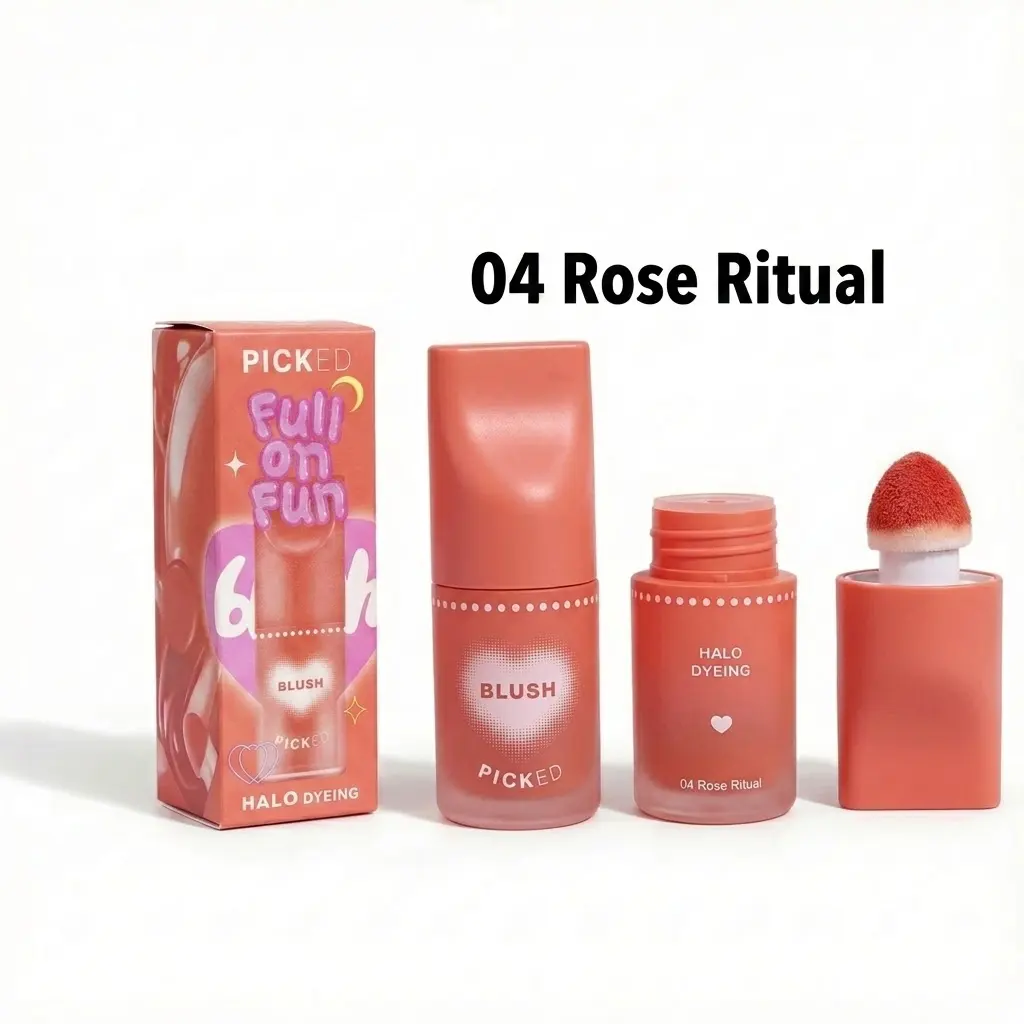 Olibolla Maquillaje Rubor liquido halo dyeing dupe sheglam 04 rose ritual