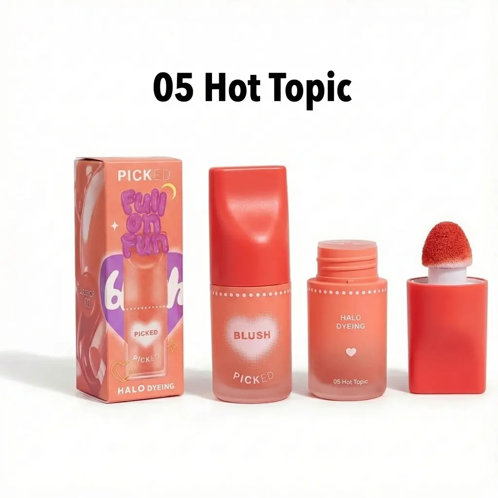 Olibolla Maquillaje Rubor liquido halo dyeing dupe sheglam 05 hot topic