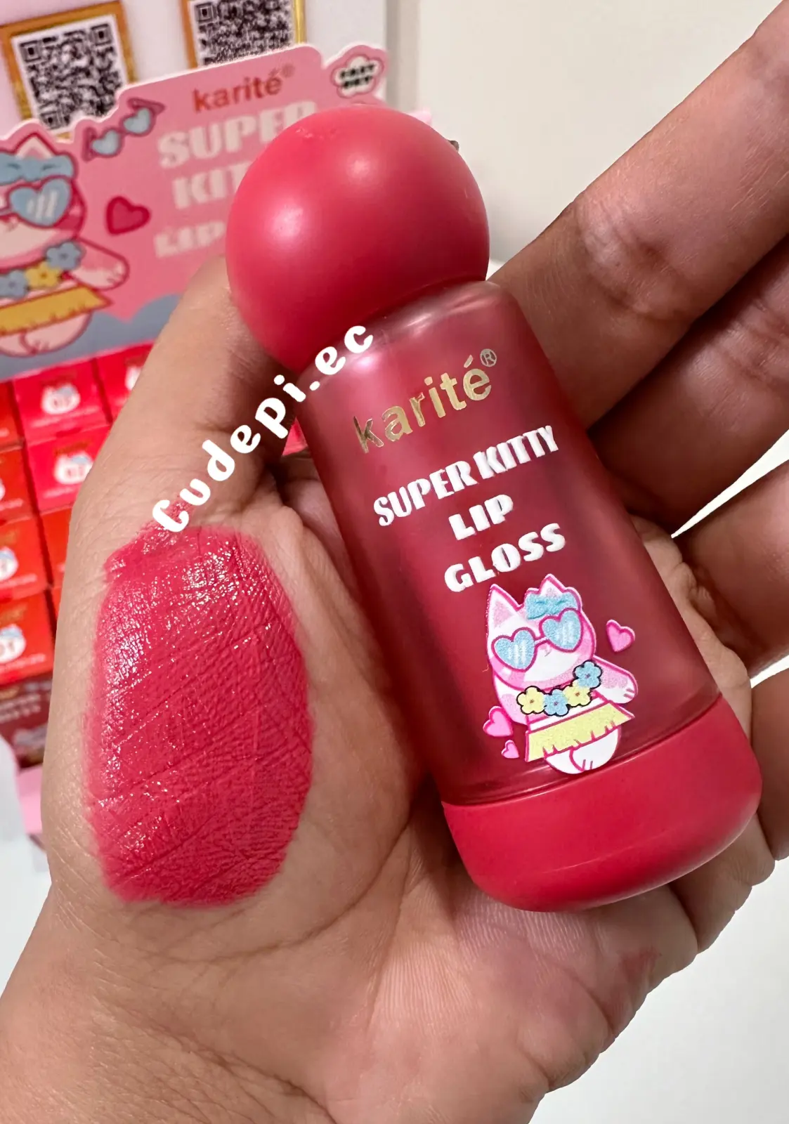 Karite maquillaje labial matte super kitty tono 01