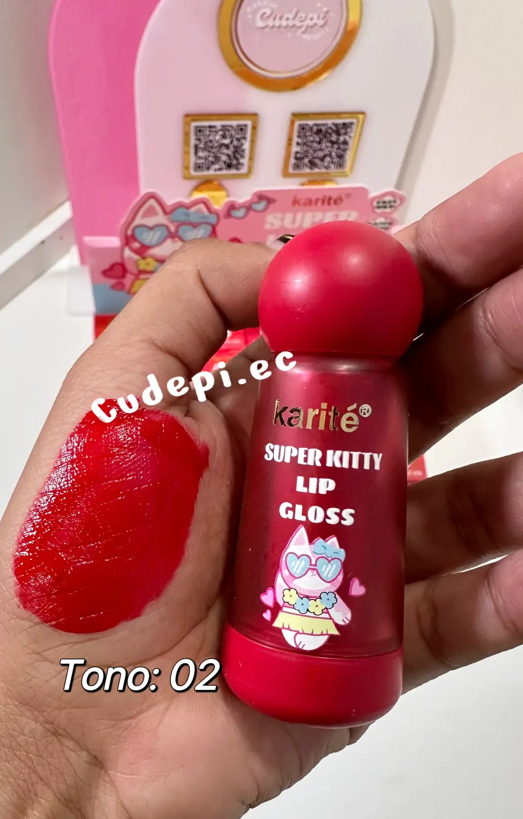 Karite maquillaje labial matte super kitty tono 02