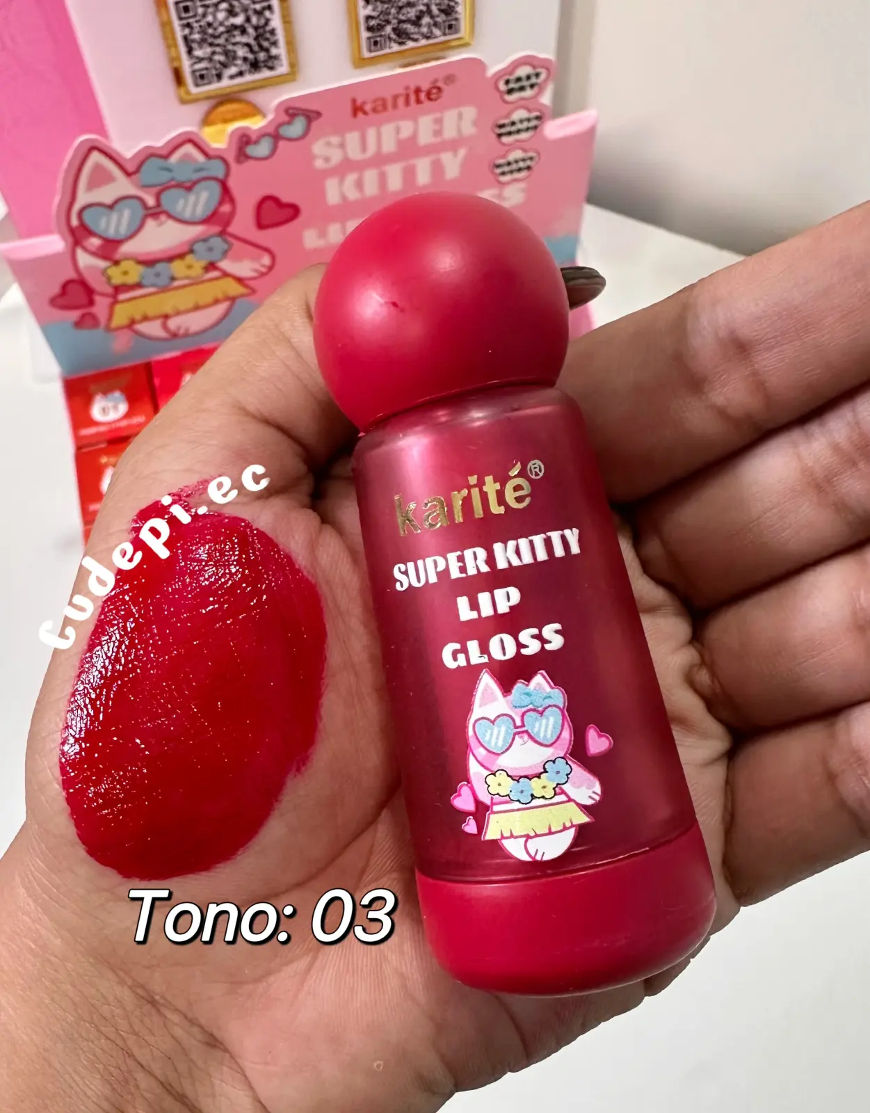 Karite maquillaje labial matte super kitty tono 03