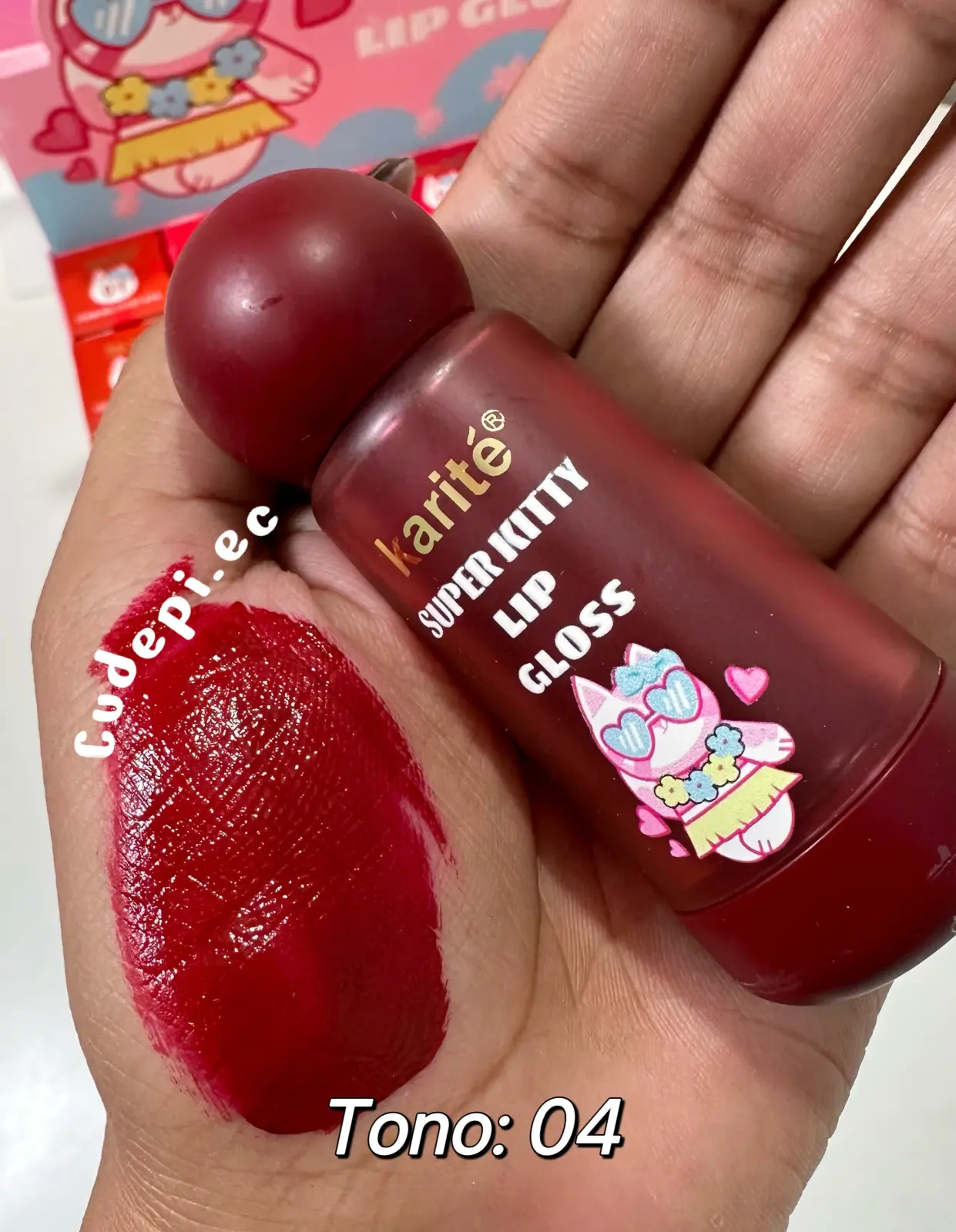 Karite maquillaje labial matte super kitty tono 04