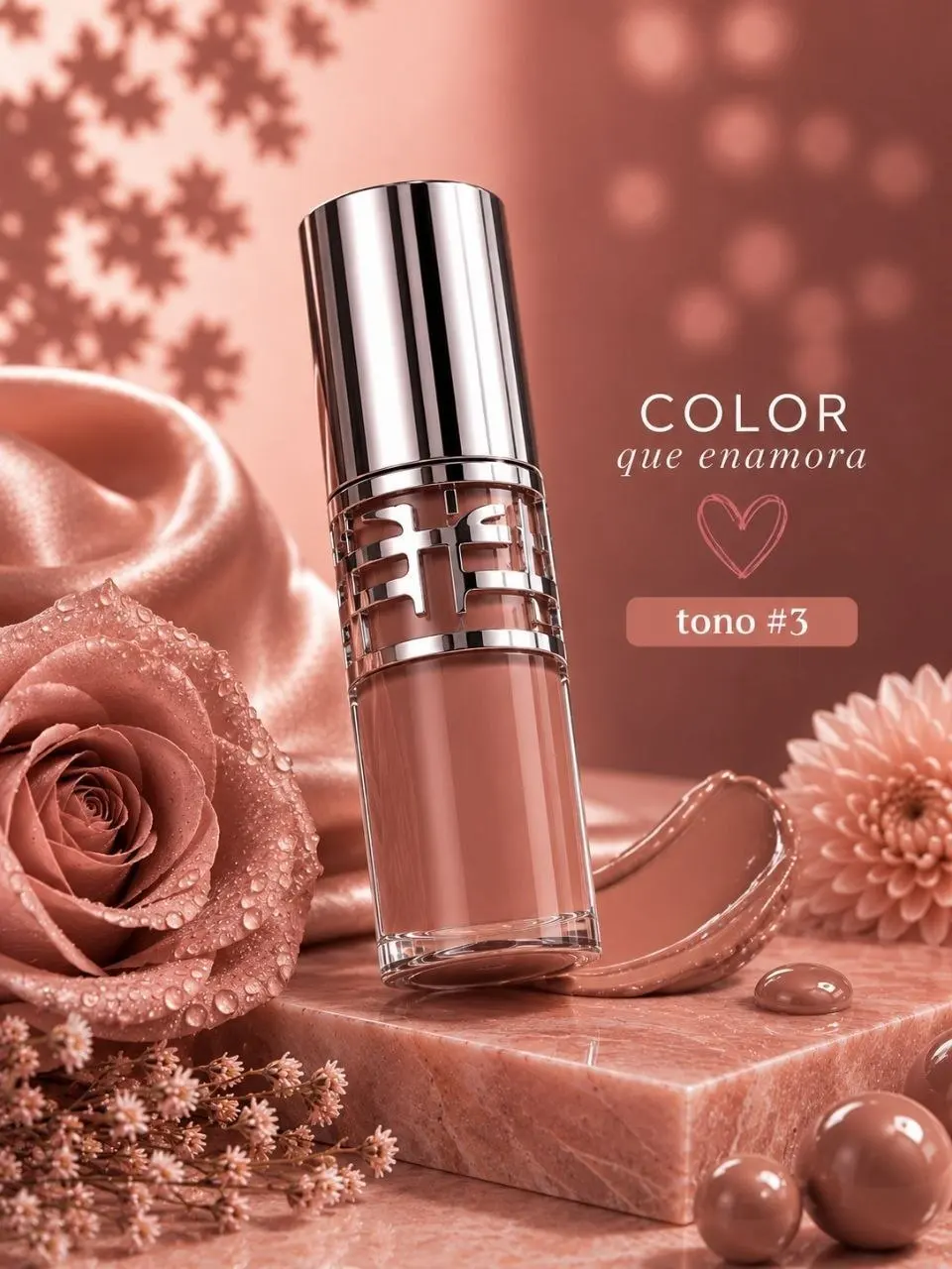 Maquillaje Gloss TT con ácido hialuronico dupe YSL tono 03