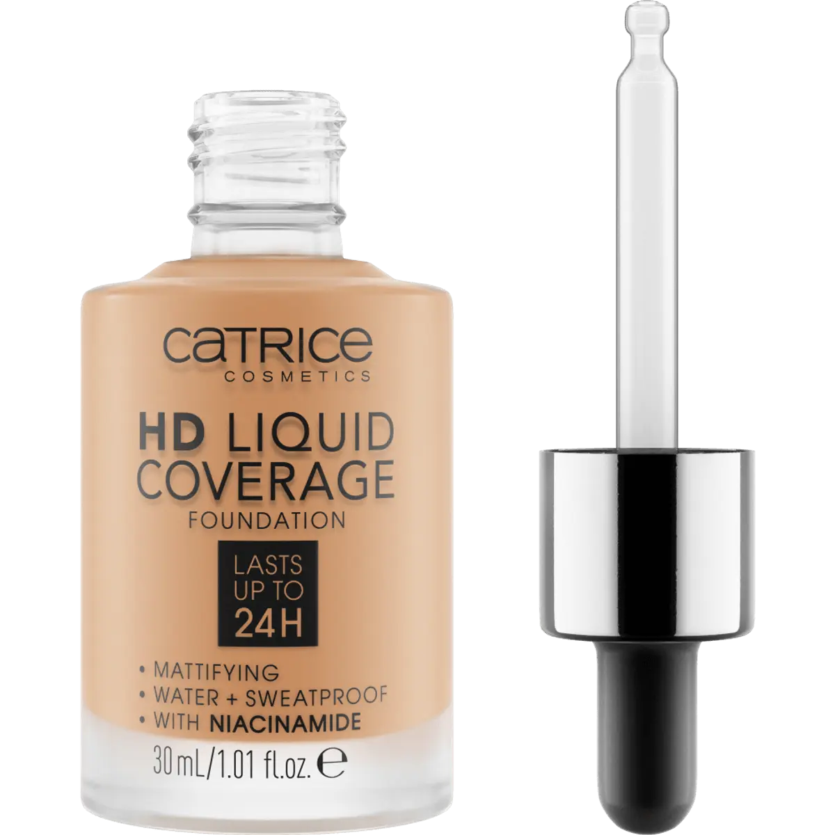 Catrice Hd liquid coverage base de maquillaje waterproof tono 046 camel beige