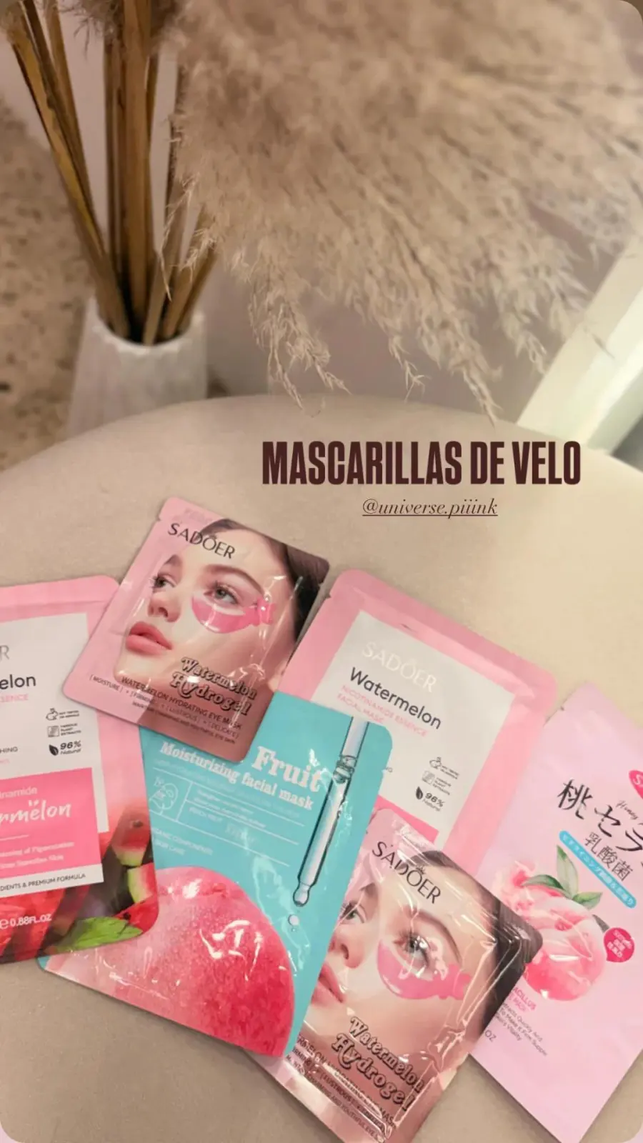 Mascarilla de velo peach fruit