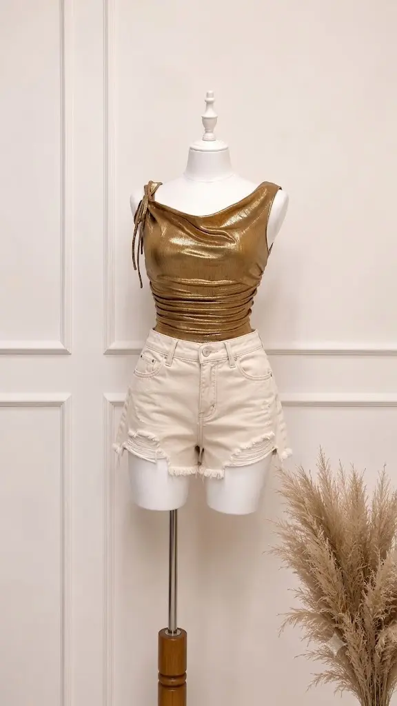 Blusa dorada S
