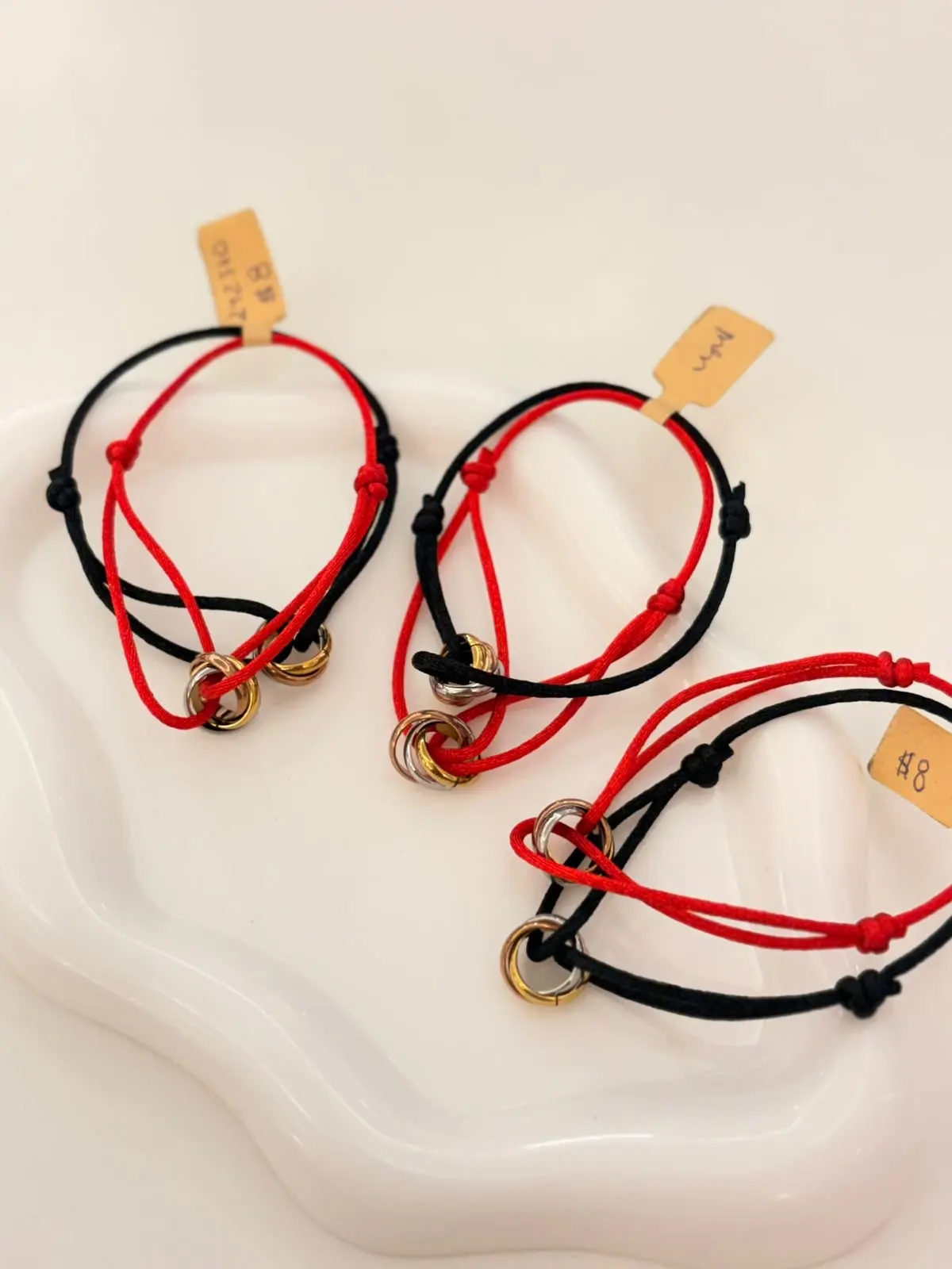 PULSERA PAREJA ROJA MÖBIUS