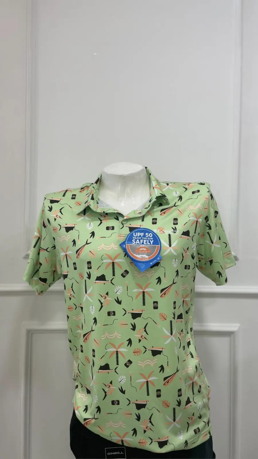 CAMISA COLUMBIA POLO  VERDE CLARO TALLA M