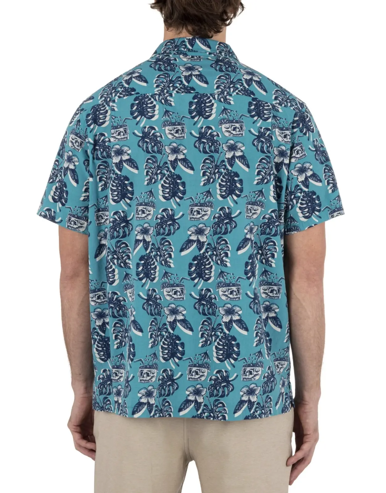 CAMISA HURLEY CELESTE CALAVERA TALLA M