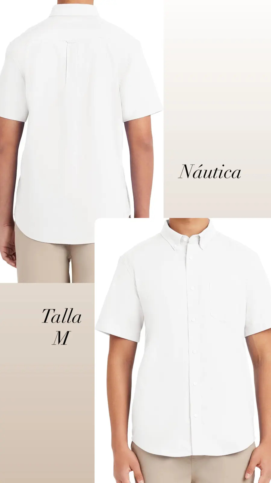 CAMISA NAUTICA BLANCA TALLA M