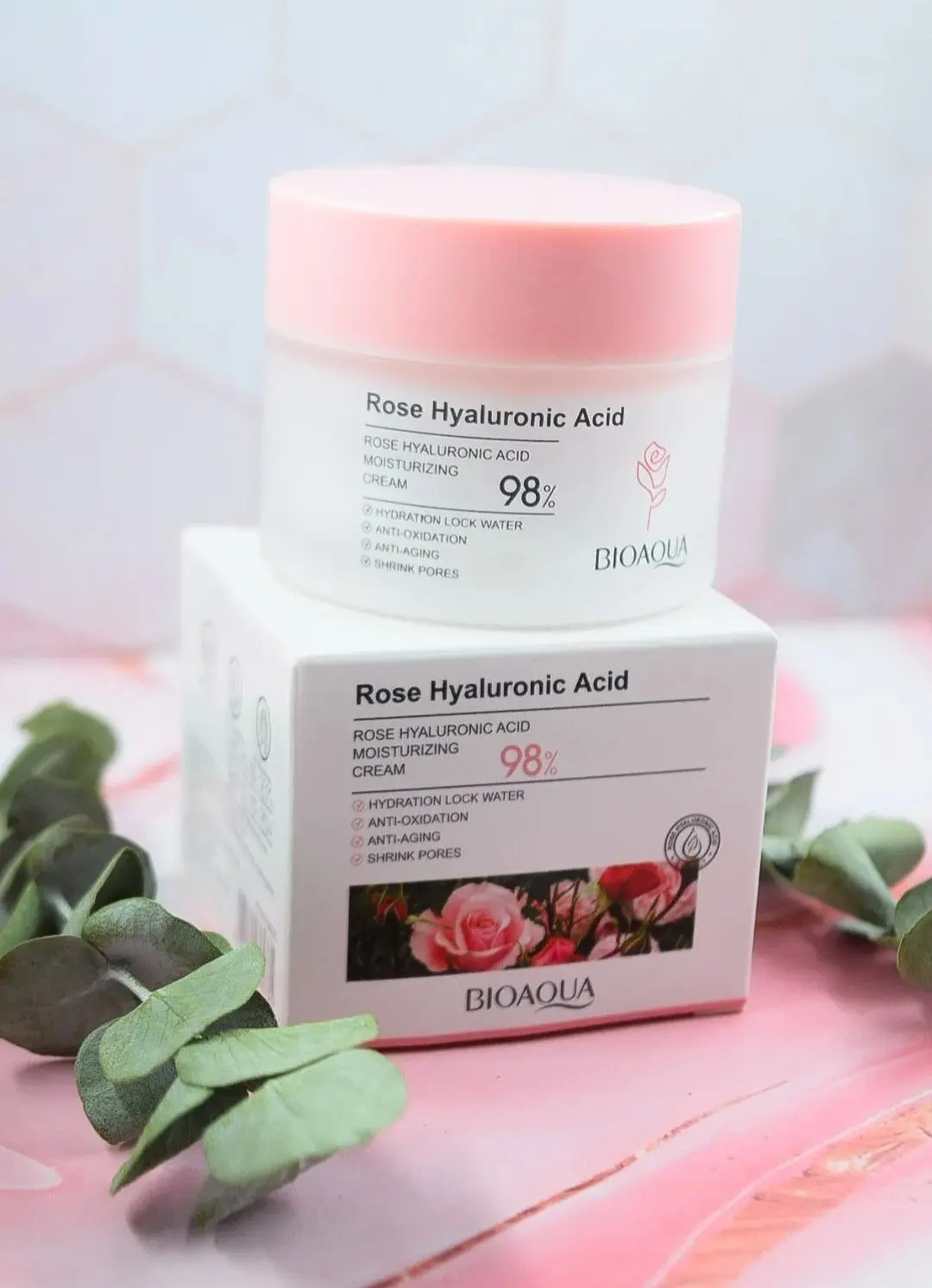 Crema para el rostro Rose Hyaluronic Acid Bioaqua