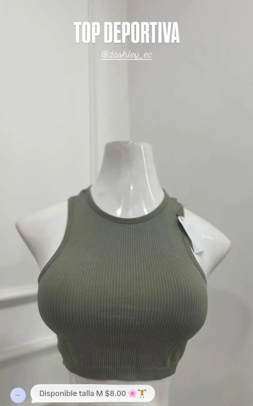Top verde M