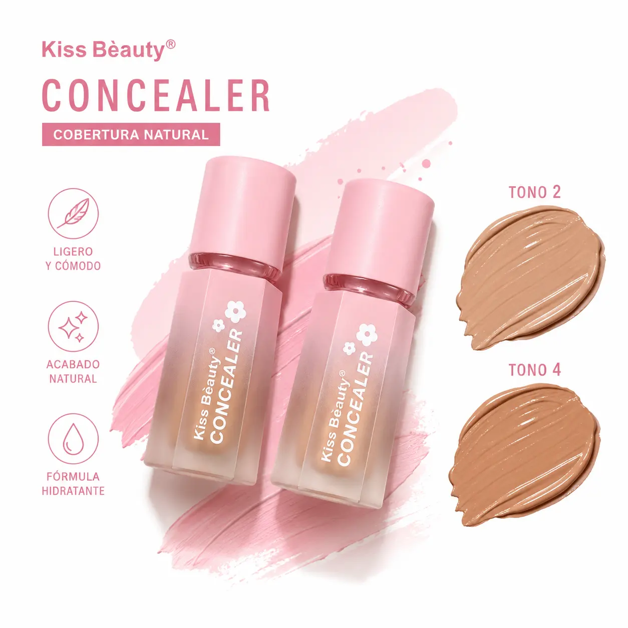 Concealer kiss beauty rosa 04