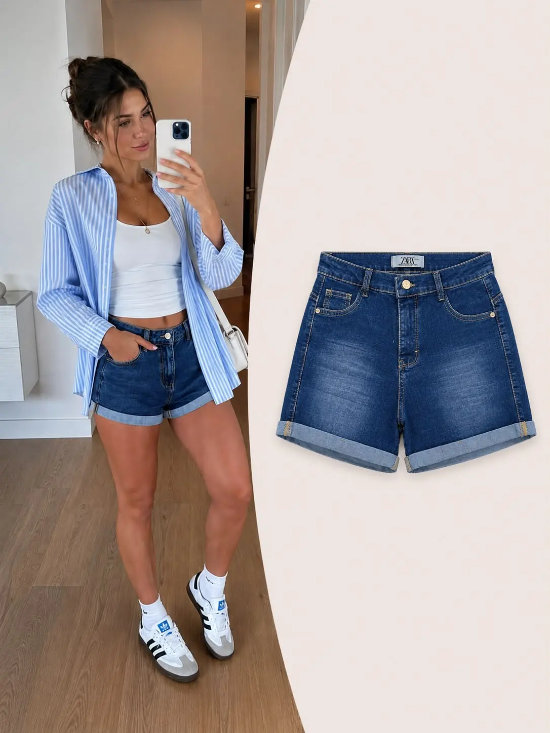 Shorts Azul Jeans talla 10