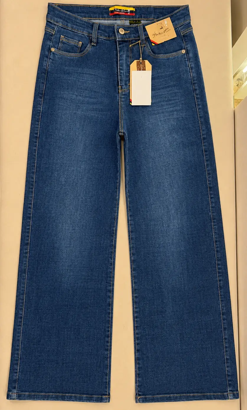 Wide Leg Jeans Azul Oscuro talla 14