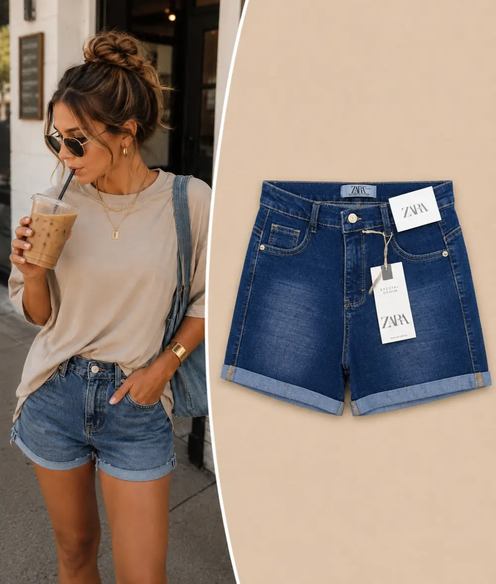 Shorts Azul Jeans talla 14