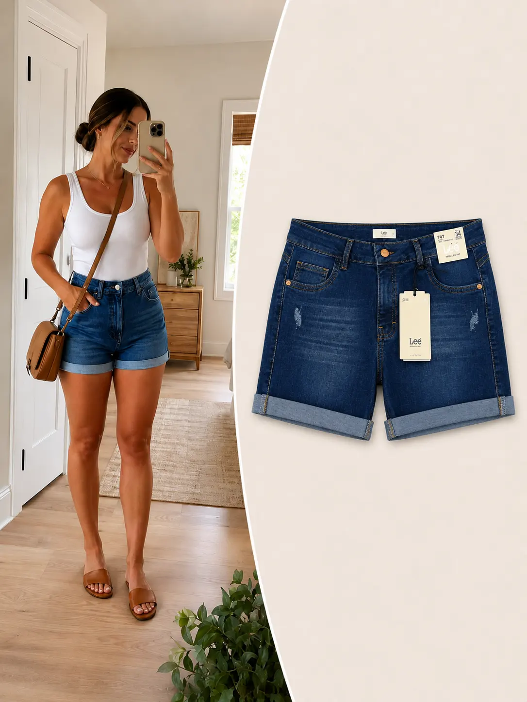 Shorts Azul Oscuro Jeans talla 14