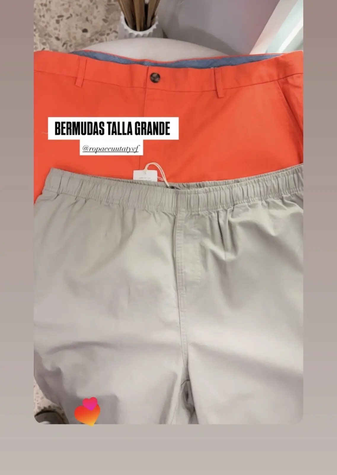PANTALONETA NARANJA TELA GRUESA RIGIDA (XXL)