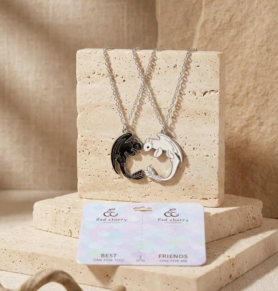 SET COLLARES DRAGONES