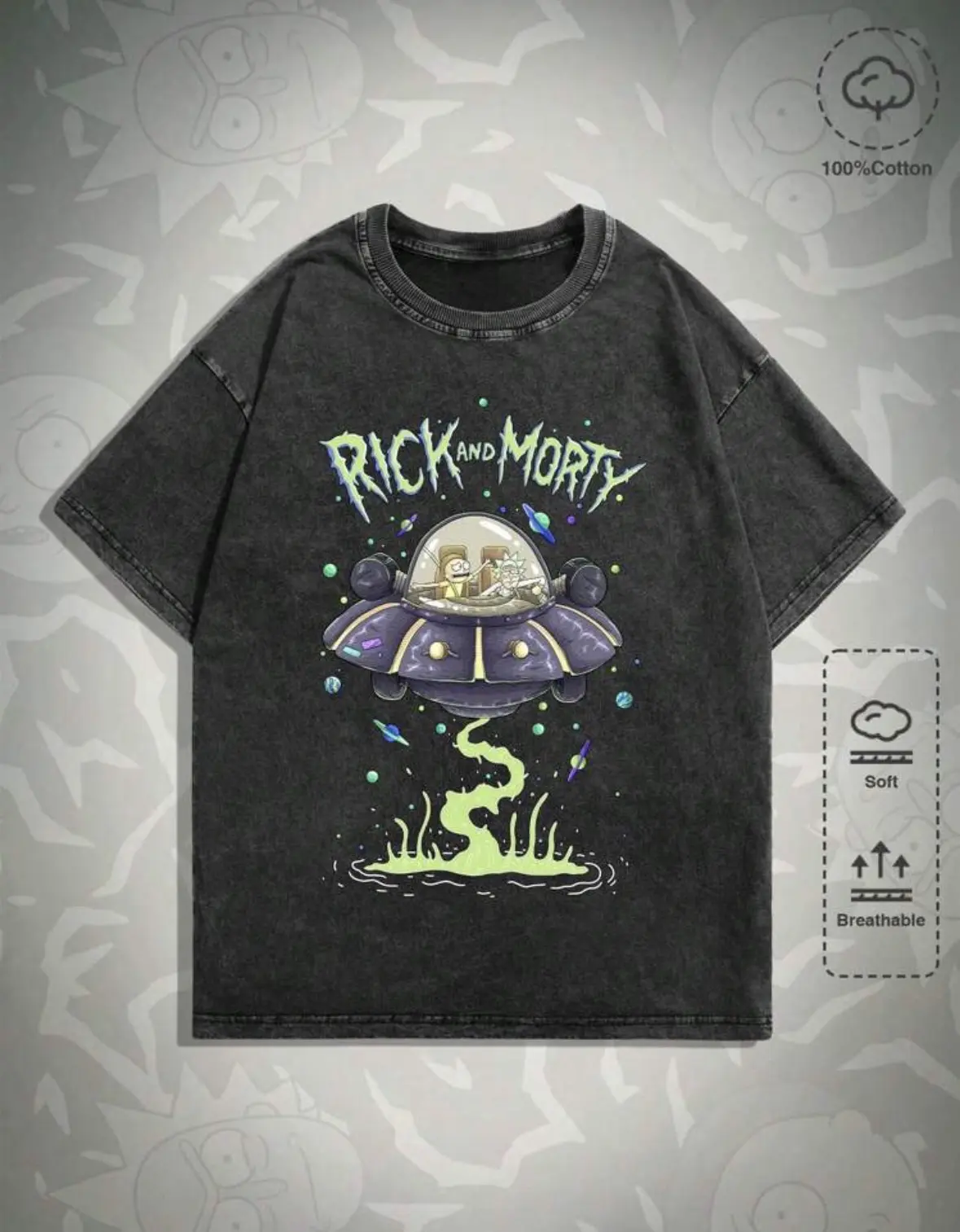 Camiseta Rick y Morty Talla M