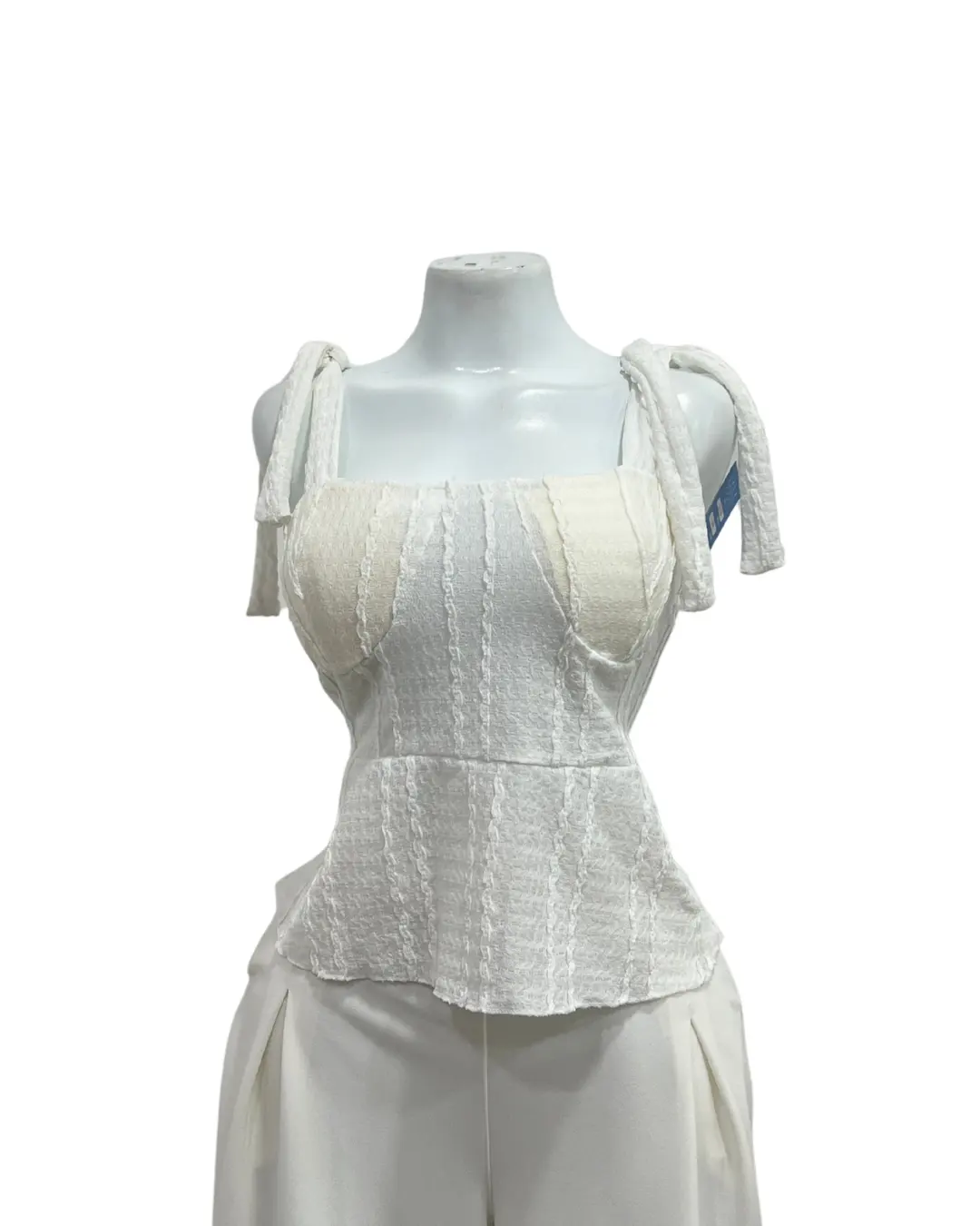 Blusa de tiras blanca talla S/M