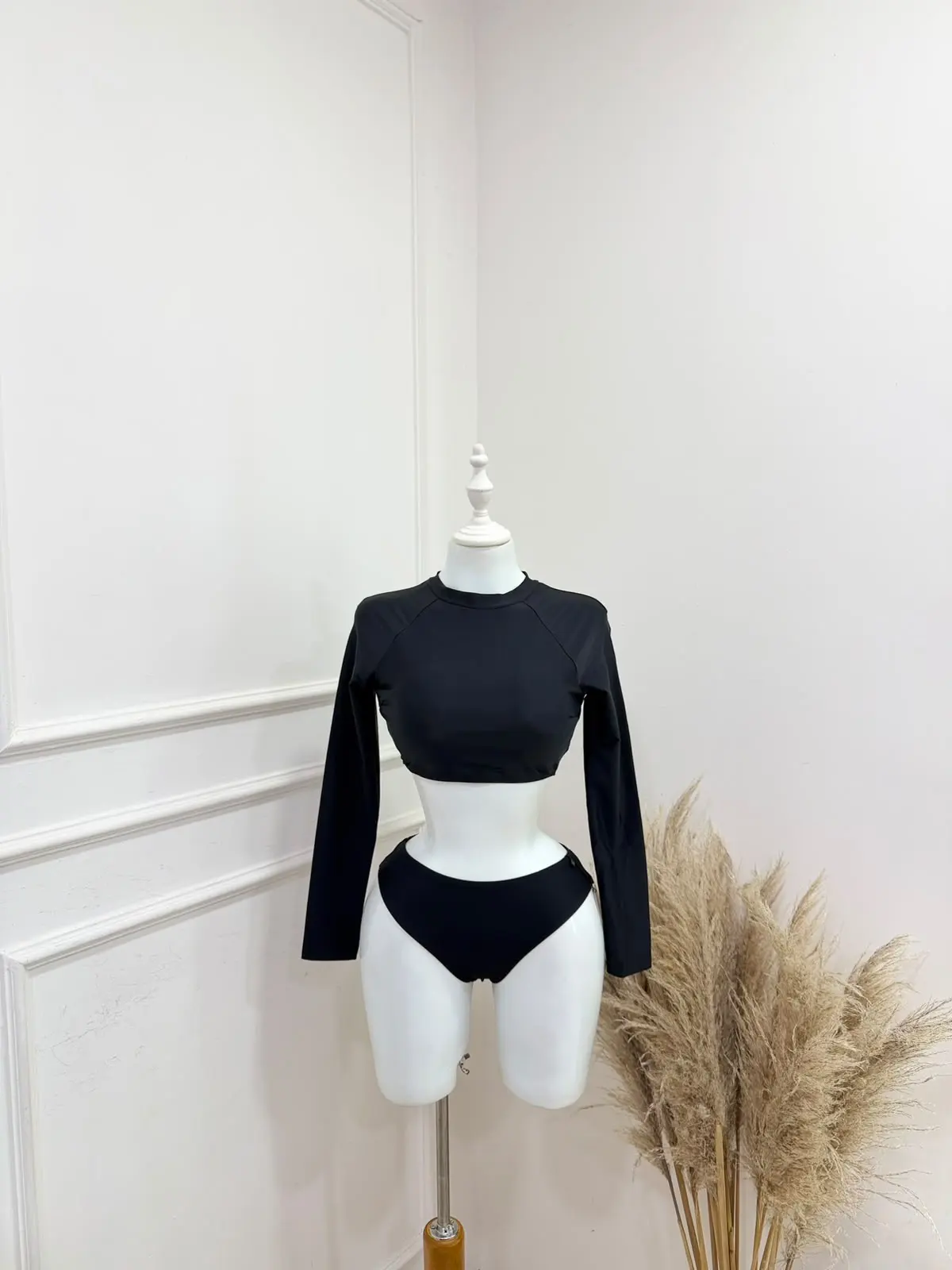 Traje de baño negro 2 piezas (buzo) talla S