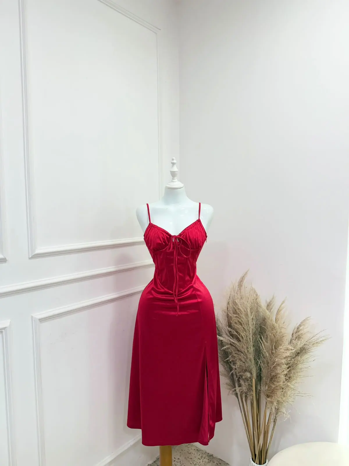 Vestido estilo princesa color rojo