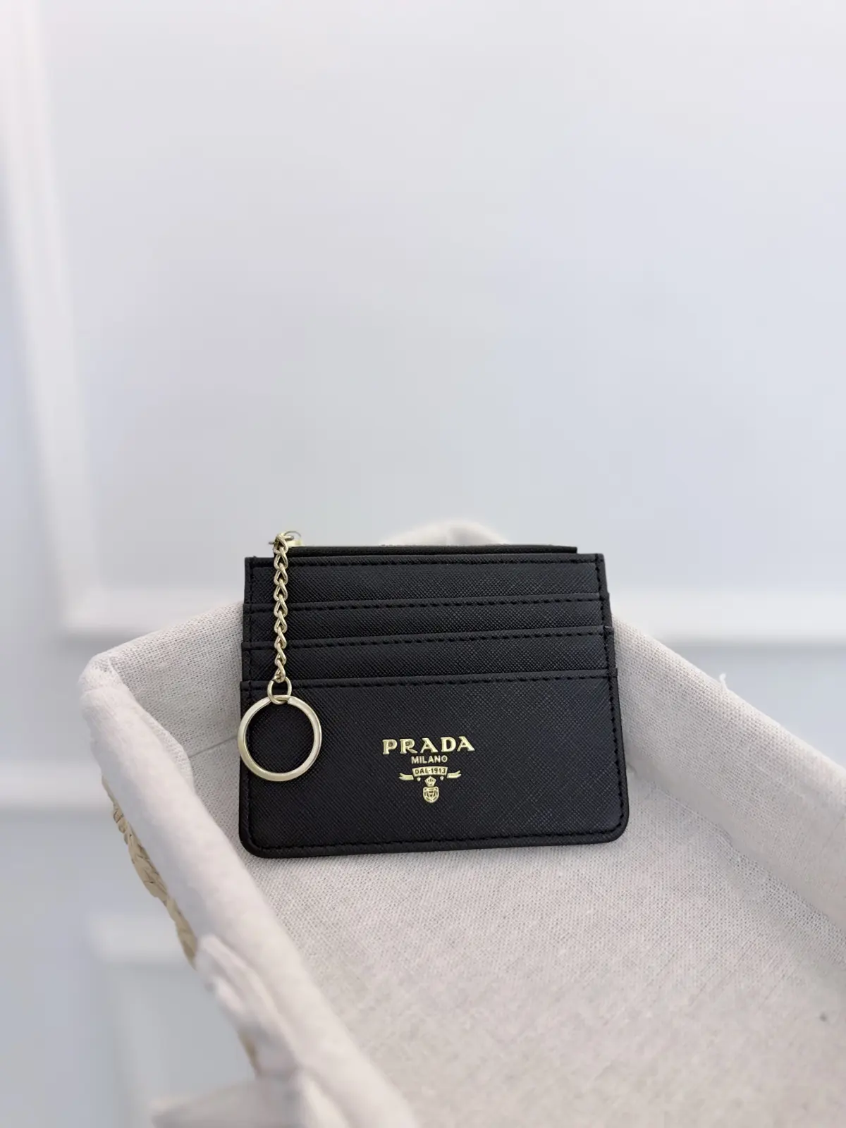 Tarjetero Prada Negro
