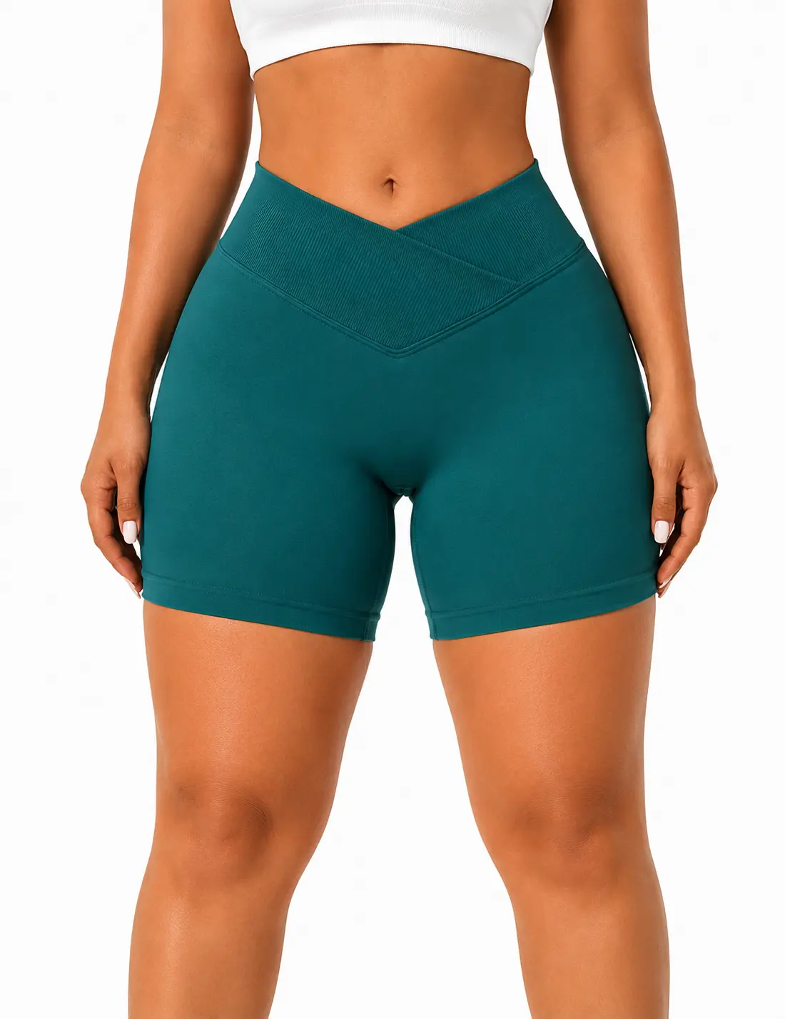 Shorts Confort Verde Esmeralda Talla M